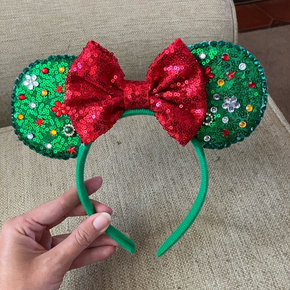 Disney Accessories - Disney sparkly ornament Christmas holiday ears